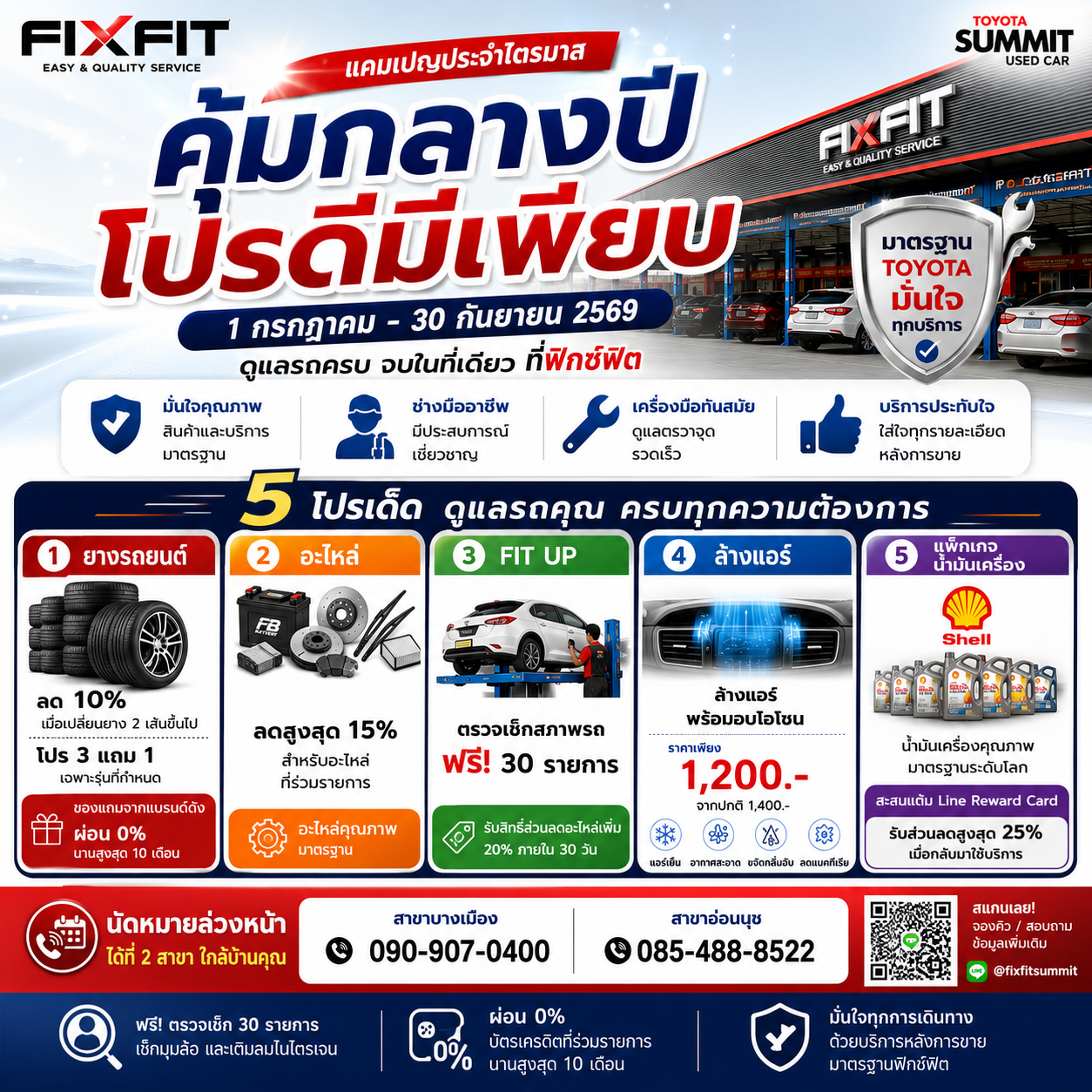 รถหมดวารันตี ต้องการประหยัด มาที่ FIXFIT