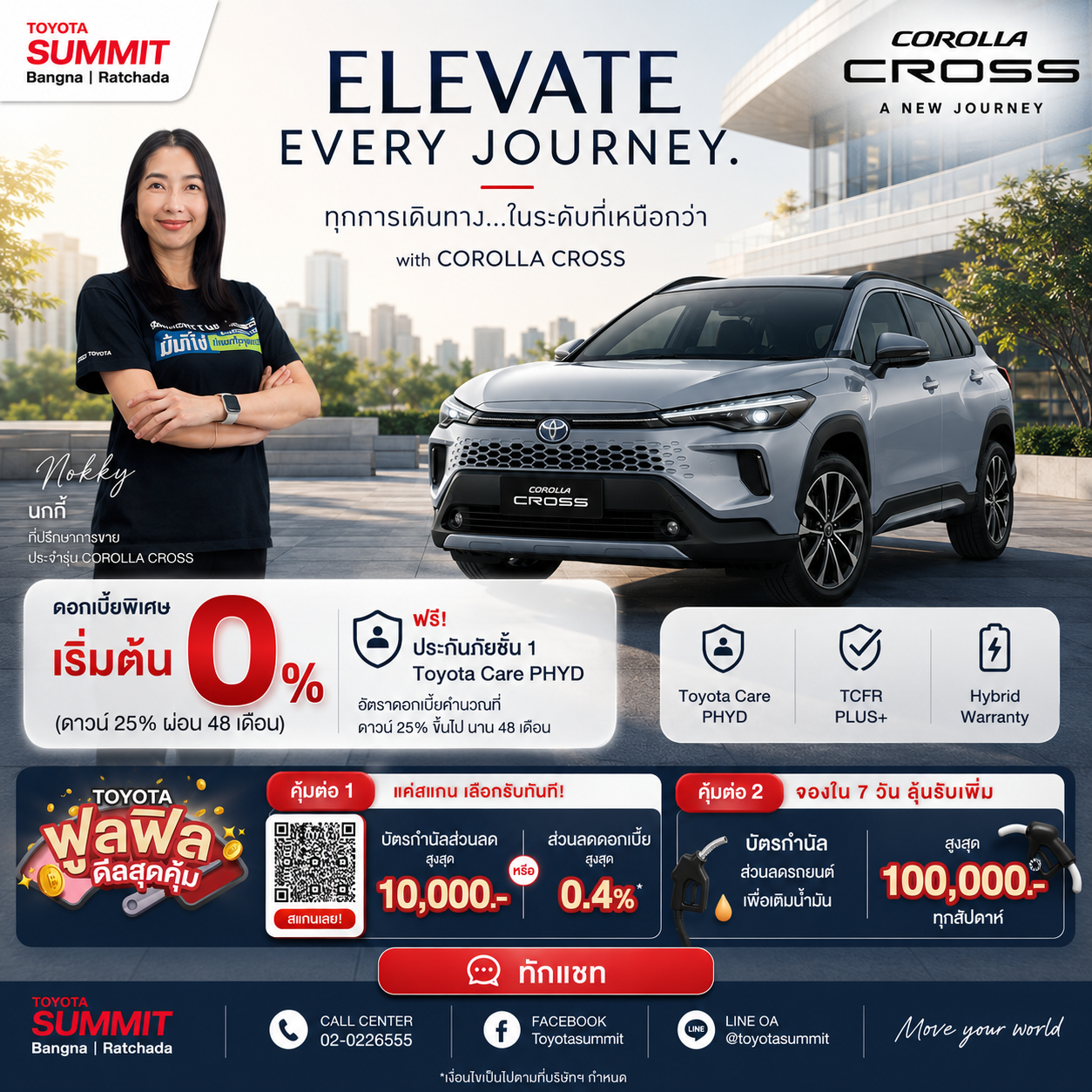 เป็นเจ้าของ Corolla Cross ได้แล้ววันนี้ รถเอนกประสงค์ ประหยัดสุดคุ้ม