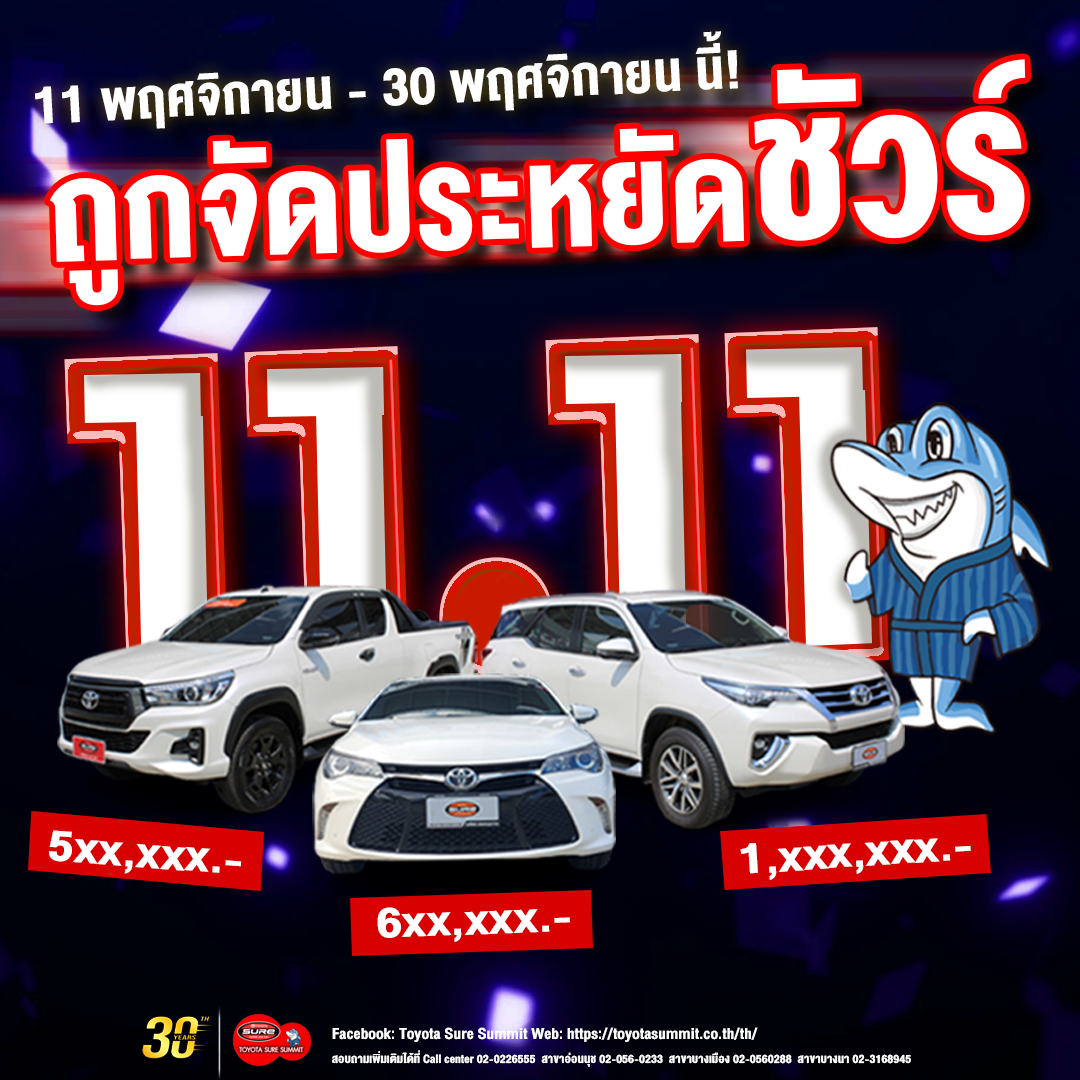 11.11 ถูกจัดประหยัดชัวร์