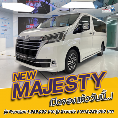 New Majesty 2024 is now open for reservations at Toyota Summit every branch